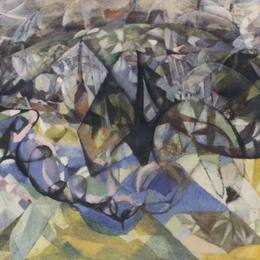 雅克·维隆(Jacques Villon)高清作品:Fum&amp;ampée et arbres en fleurs