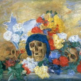 《芙蓉鹤》詹姆斯·恩索尔(James Ensor)高清作品欣赏