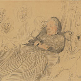 《我的姑姑梦寐以求的怪物》詹姆斯·恩索尔(James Ensor)高清作品欣赏