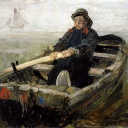 《赛艇运动员》詹姆斯·恩索尔(James Ensor)高清作品欣赏