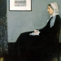 詹姆斯·阿博特·麦克尼尔·惠斯勒(James McNeill Whistler)高清作品:Arrangement in Grey and Black No.1, Portrait of the Artist&amp;a