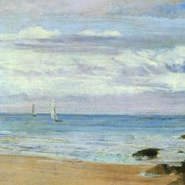 《蓝银特维尔》詹姆斯·阿博特·麦克尼尔·惠斯勒(James McNeill Whistler)高清作品欣赏