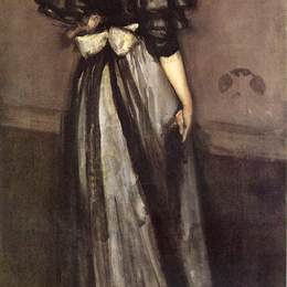 《母亲的珍珠及银：大学地图》詹姆斯·阿博特·麦克尼尔·惠斯勒(James McNeill Whistler)高清作品欣赏