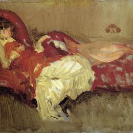 《午睡红》詹姆斯·阿博特·麦克尼尔·惠斯勒(James McNeill Whistler)高清作品欣赏