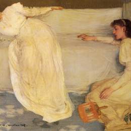 《白色交响曲，第3号》詹姆斯·阿博特·麦克尼尔·惠斯勒(James McNeill Whistler)高清作品欣赏