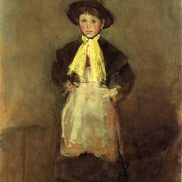 《切尔西女孩》詹姆斯·阿博特·麦克尼尔·惠斯勒(James McNeill Whistler)高清作品欣赏