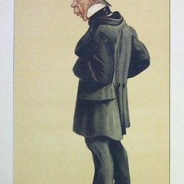詹姆斯·天梭(James Tissot)高清作品:Caricature of Mr George Leeman M.P.