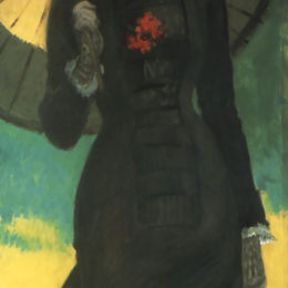 《牛顿夫人与遮光罩。》詹姆斯·天梭(James Tissot)高清作品欣赏