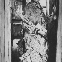 詹姆斯·天梭(James Tissot)高清作品:Portrait of Miss L.