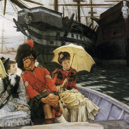 《朴茨茅斯造船厂》詹姆斯·天梭(James Tissot)高清作品欣赏