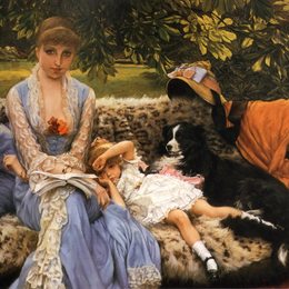 《安静的》詹姆斯·天梭(James Tissot)高清作品欣赏