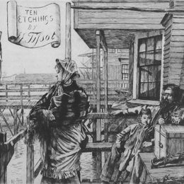 《三只乌鸦的旅店》詹姆斯·天梭(James Tissot)高清作品欣赏