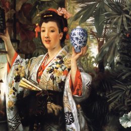 《日本花瓶》詹姆斯·天梭(James Tissot)高清作品欣赏