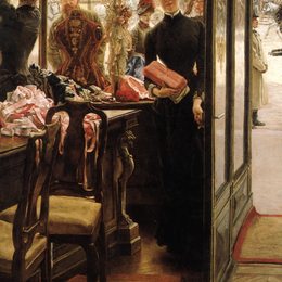 《女店员》詹姆斯·天梭(James Tissot)高清作品欣赏