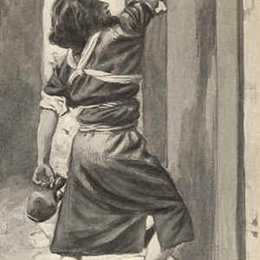 《门上的标志》詹姆斯·天梭(James Tissot)高清作品欣赏