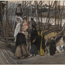 《埃及的逗留》詹姆斯·天梭(James Tissot)高清作品欣赏