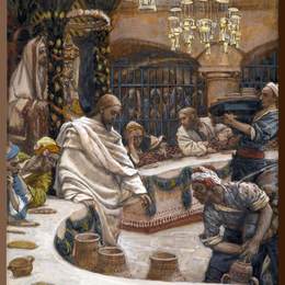 詹姆斯·天梭(James Tissot)高清作品:Weddding at Cana