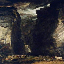 詹姆斯·沃德(James Ward)高清作品:Gordale Scar (A View of Gordale, in the Manor of East Malham