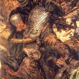 扬·马泰伊科(Jan Matejko)高清作品:Battle of Grunwald, Jan Zizka (detail)