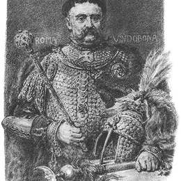 扬·马泰伊科(Jan Matejko)高清作品:Jan Sobieski, portraited in a parade scale armour