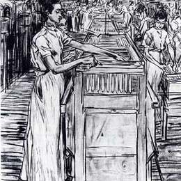 《豪达蜡烛厂的女职工》简·托罗普(Jan Toorop)高清作品欣赏