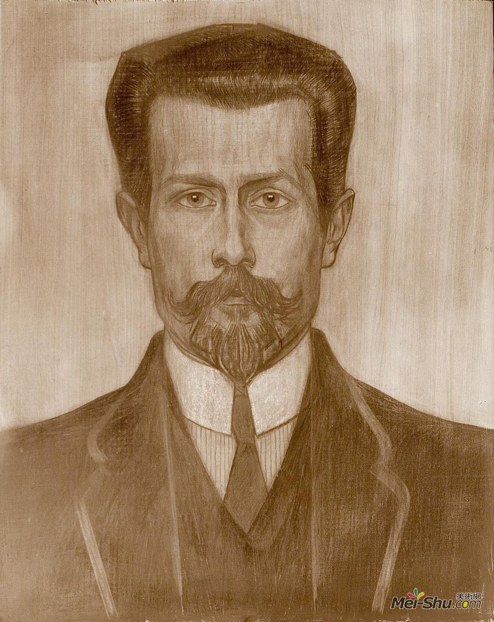 简·托罗普(jan toorop)高清作品:portrait of theo