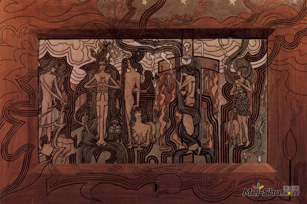 《时代歌》简·托罗普(jan toorop)高清作品欣赏-世