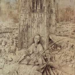 《圣巴巴拉》扬·凡·艾克(Jan van Eyck)高清作品欣赏