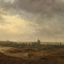 《阿纳姆观》扬·范·戈因(Jan van Goyen)高清作品欣赏