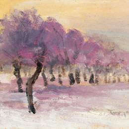 《紫光冬景》詹诺斯托尼耶(Janos Tornyai)高清作品欣赏