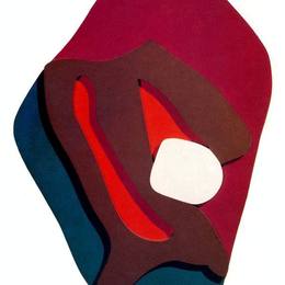 《埃纳克的眼泪。陆地形态》让·阿尔普(Jean Arp)高清作品欣赏