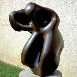 《一种形式的召唤：人、月、光谱》让·阿尔普(Jean Arp)高清作品欣赏