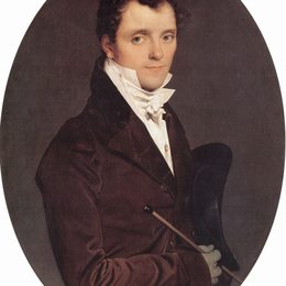 让·奥古斯特·多米尼克·安格尔(Jean Auguste Dominique Ingres)高清作品:Portrait of Edme Bochet