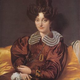 让·奥古斯特·多米尼克·安格尔(Jean Auguste Dominique Ingres)高清作品:Portrait of Madame Marcotte de Sainte-Marie