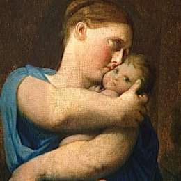 让·奥古斯特·多米尼克·安格尔(Jean Auguste Dominique Ingres)高清作品:Woman and Child. Study for the Martyrdom of Saint Symphorien