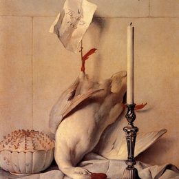 《白鸭子》让·巴普蒂斯特·乌德里(Jean-Baptiste Oudry)高清作品欣赏