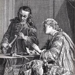 《一个忙碌的女人和一封封信》让·巴蒂斯·西美翁·夏尔丹(Jean-Baptiste-Simeon Chardin)高清作品欣赏