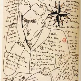 让·谷克多(Jean Cocteau)高清作品:Self-Portrait in a letter to Paul Val&amp;ampéry