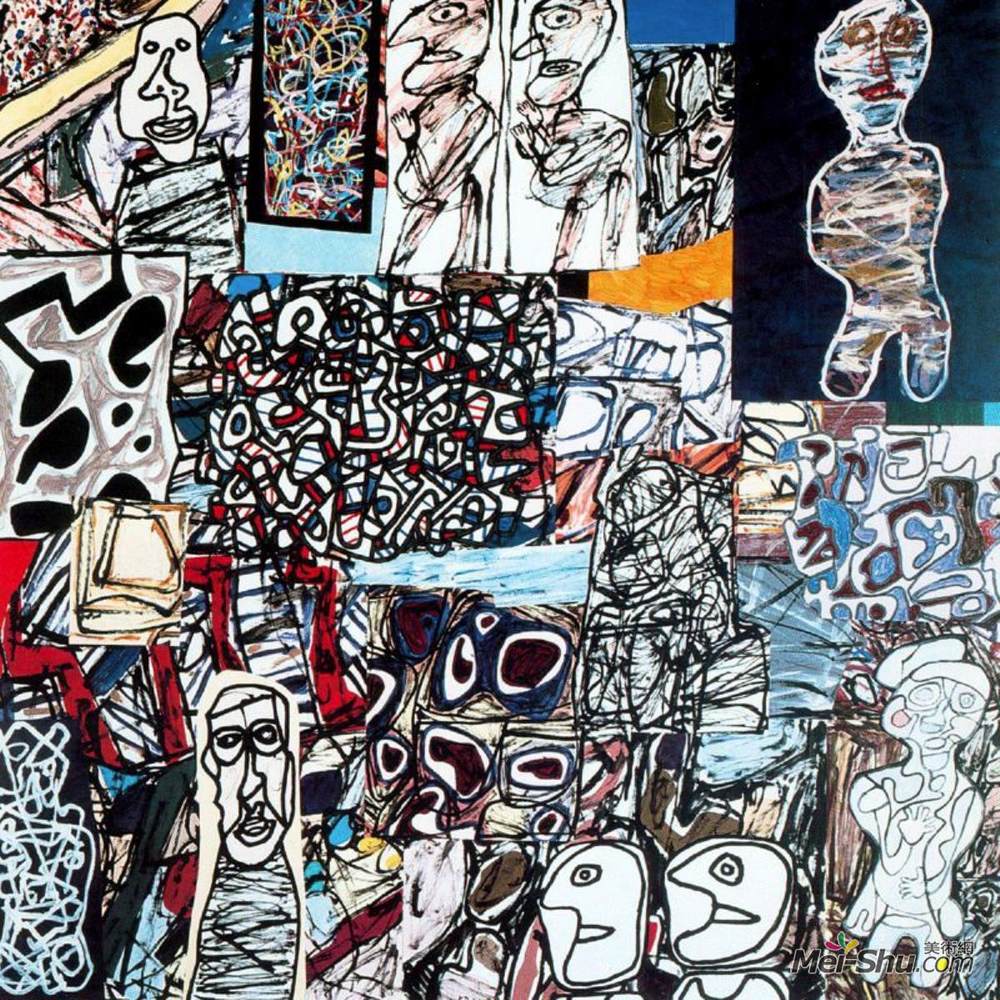 《韦弗的愿景》让·杜布菲(jean dubuffet)高清作品欣赏