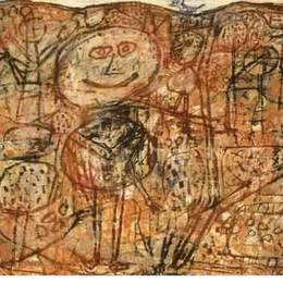 《蓝鸟》让·杜布菲(Jean Dubuffet)高清作品欣赏