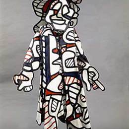 让·杜布菲(Jean Dubuffet)高清作品:Nini the Smirker (Minaude)