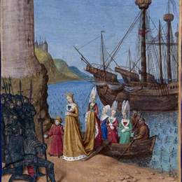 《回到法国的伊莎贝拉》让·富盖(Jean Fouquet)高清作品欣赏