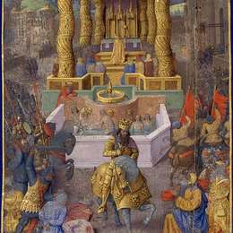 《希律王夺取耶路撒冷》让·富盖(Jean Fouquet)高清作品欣赏