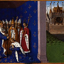 《虔诚的路易斯加冕礼》让·富盖(Jean Fouquet)高清作品欣赏