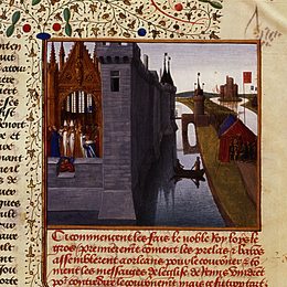 《路易斯六世加冕礼》让·富盖(Jean Fouquet)高清作品欣赏