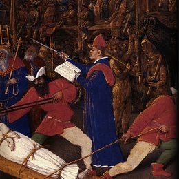 《圣阿波罗尼亚的殉难》让·富盖(Jean Fouquet)高清作品欣赏