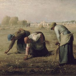 《拾穗者》让-弗朗索瓦·米勒(Jean-Francois Millet)高清作品欣赏