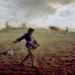 《播种者》让-弗朗索瓦·米勒(Jean-Francois Millet)高清作品欣赏