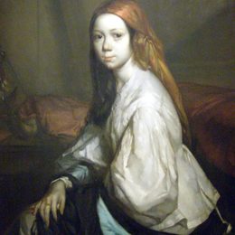 让-弗朗索瓦·米勒(Jean-Francois Millet)高清作品:Portrait of Pauline Ono