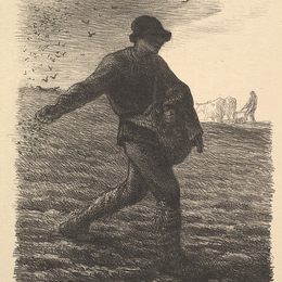 《播种者》让-弗朗索瓦·米勒(Jean-Francois Millet)高清作品欣赏